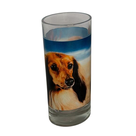 Vintage Set Of 4 Dachshund Dogs Drinking Glasses Barware  Vintage Set Of 4 Dachshund Dogs Drinking Glasses Barware Weiner Dog Highball 6oz